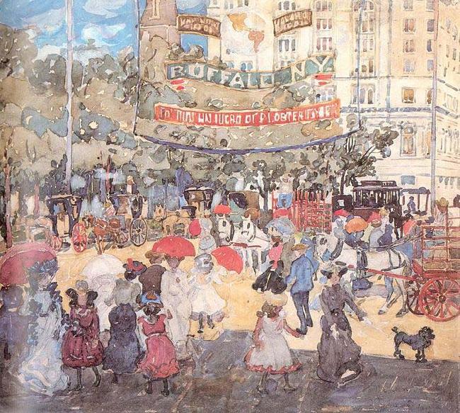 Maurice Prendergast Madison Square Spain oil painting art